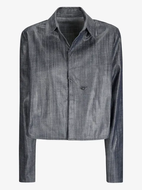 Maria Calderara Giacca denim crop