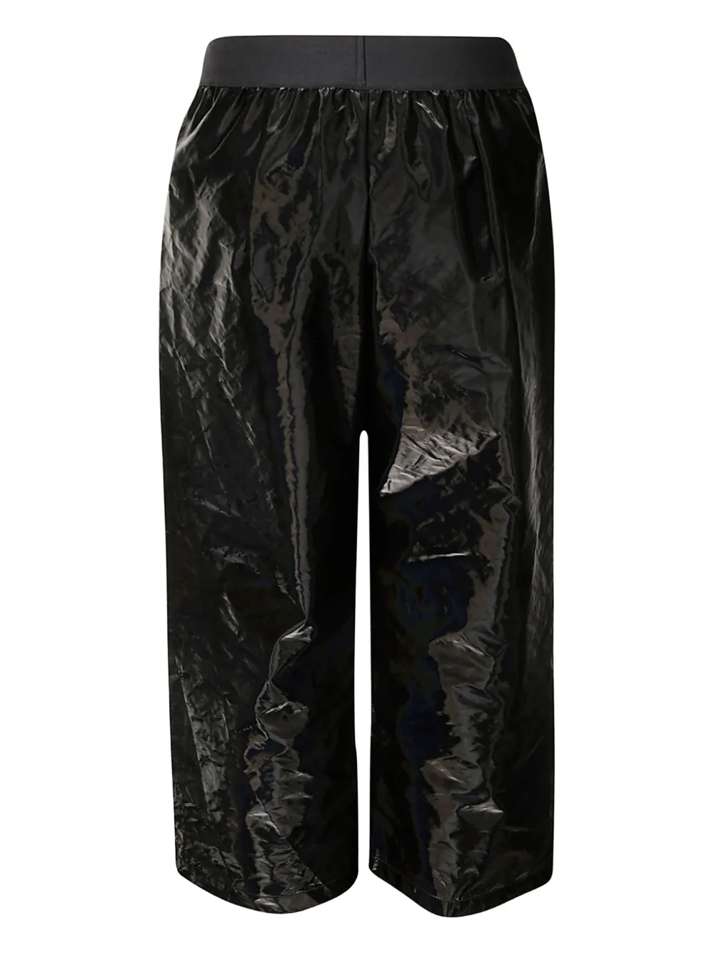 Maria Calderara patent-finish trousers - Zwart