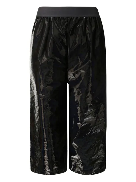 Maria Calderara patent-finish trousers