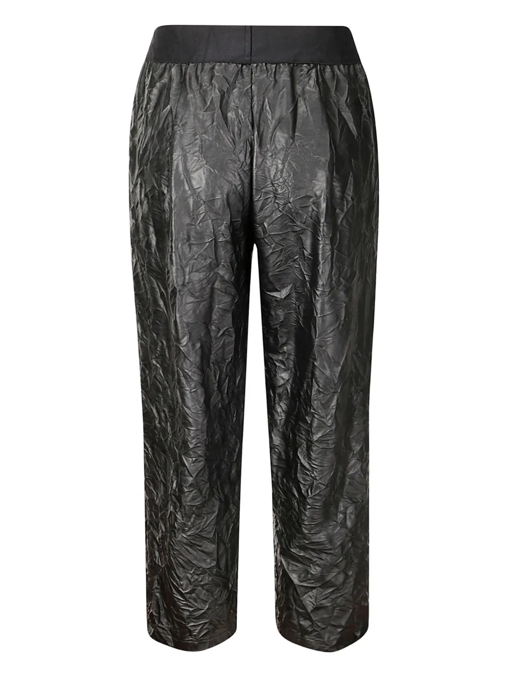 Maria Calderara crinkled trousers - Zwart