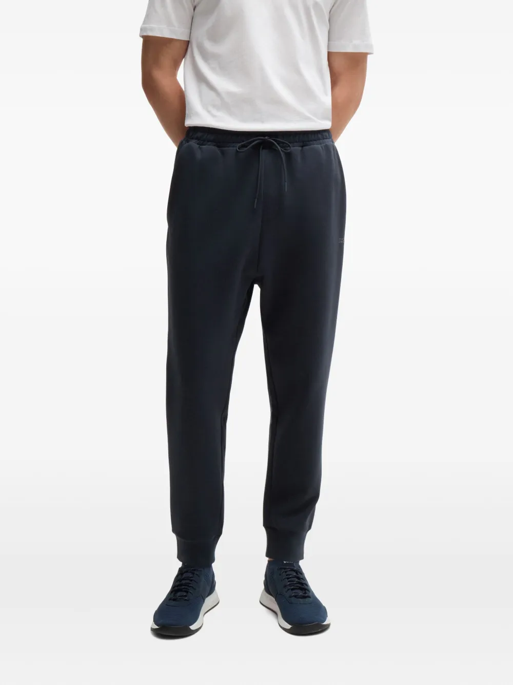 BOSS Joggingbroek met toelopende pijpen Blauw