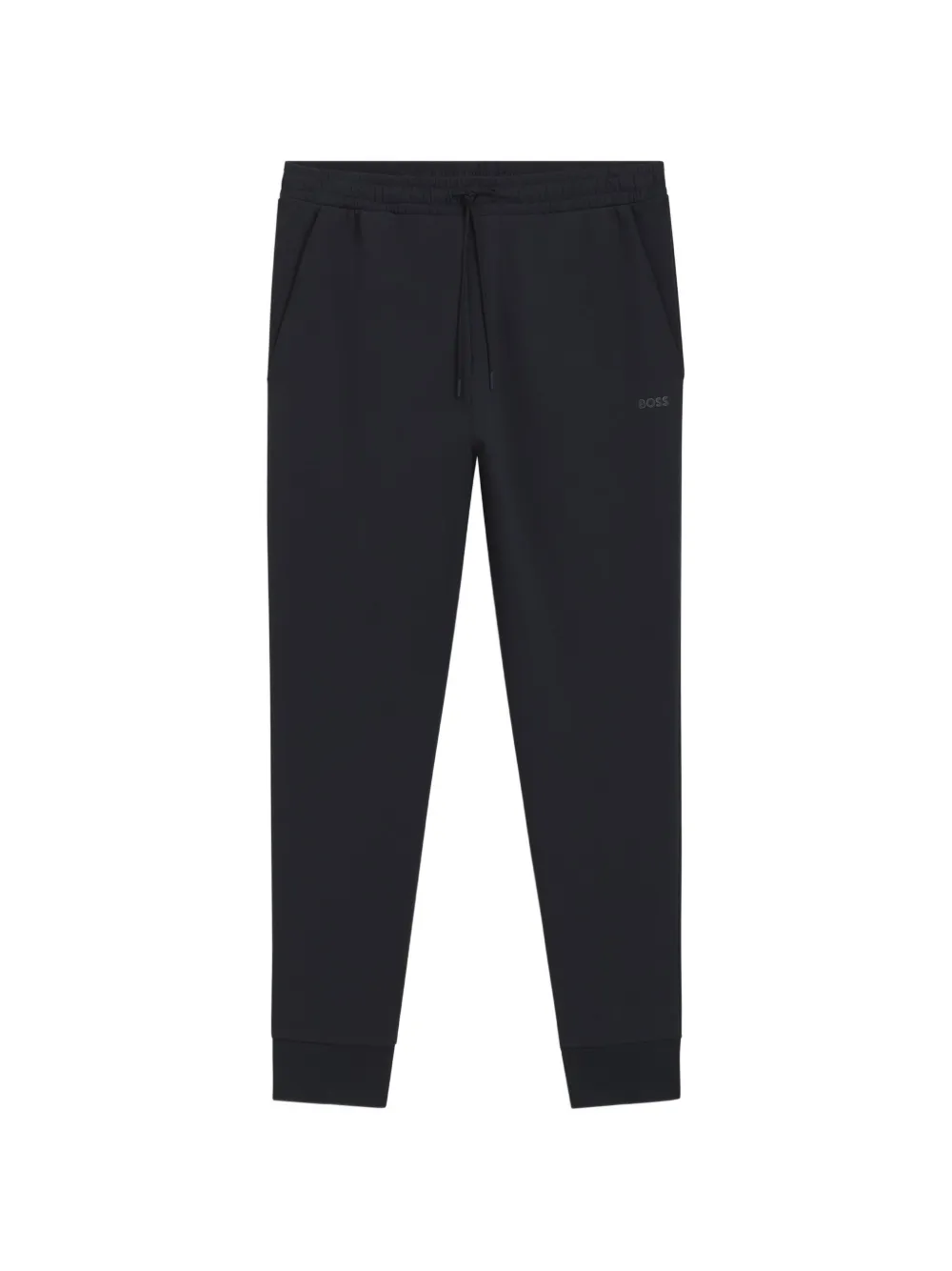 BOSS Felpa con cappuccio e zip e joggers affusolati - Blu