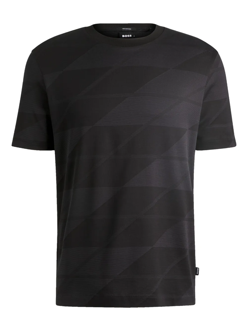 BOSS playera de algodón mercerizado | negro | Image 1
