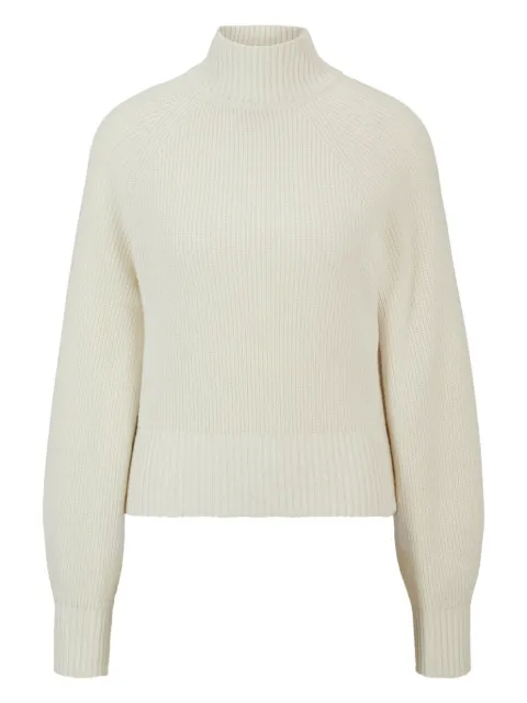 HUGO Suéter canelado de gola alta