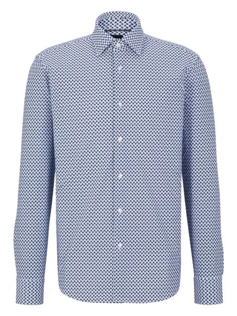 BOSS Camisa com estampa geométrica