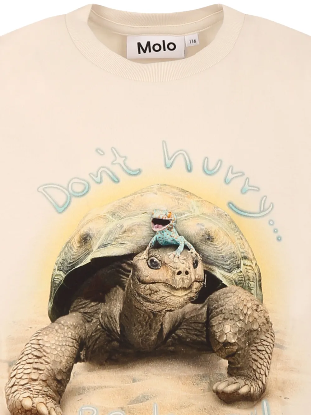 Molo T-shirt met print Beige