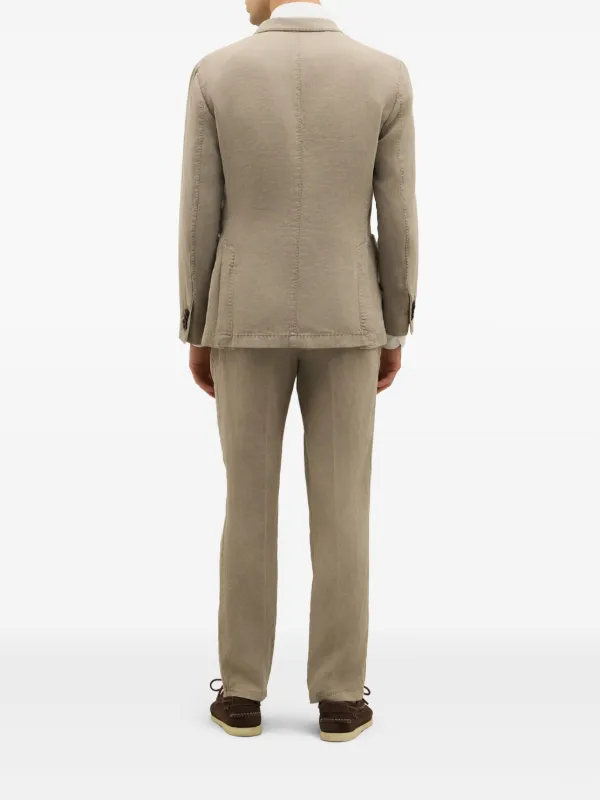 Boglioli リネン ダブルスーツ | ニュートラル | FARFETCH JP