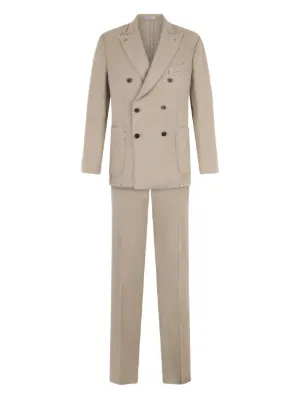 Lardini Iconic ダブルスーツ | ブラウン | FARFETCH JP