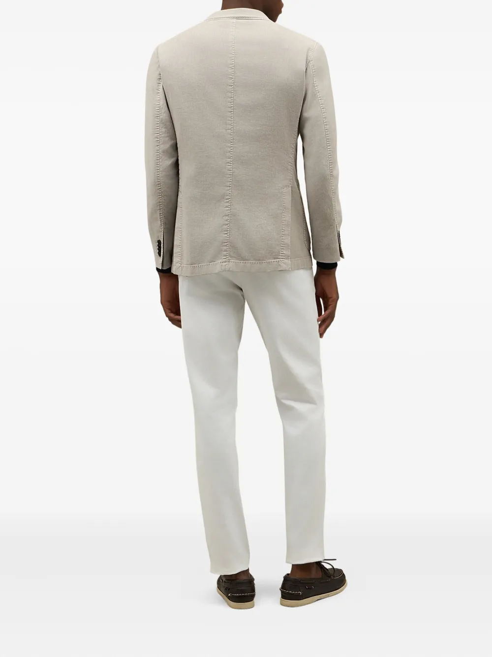 Boglioli Blazer met enkele rij knopen Beige