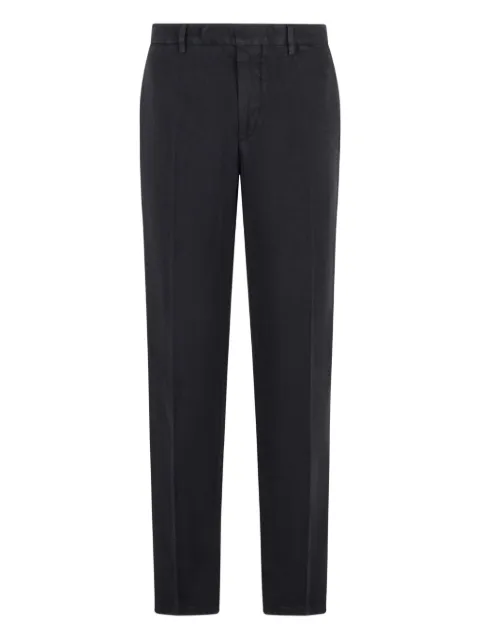 Boglioli garment-dyed linen chino trousers