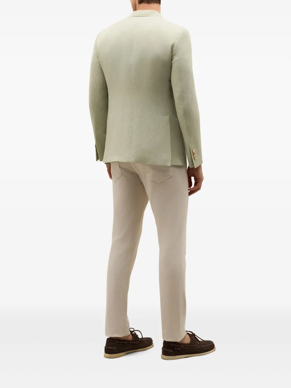 Boglioli Linnen blazer Groen