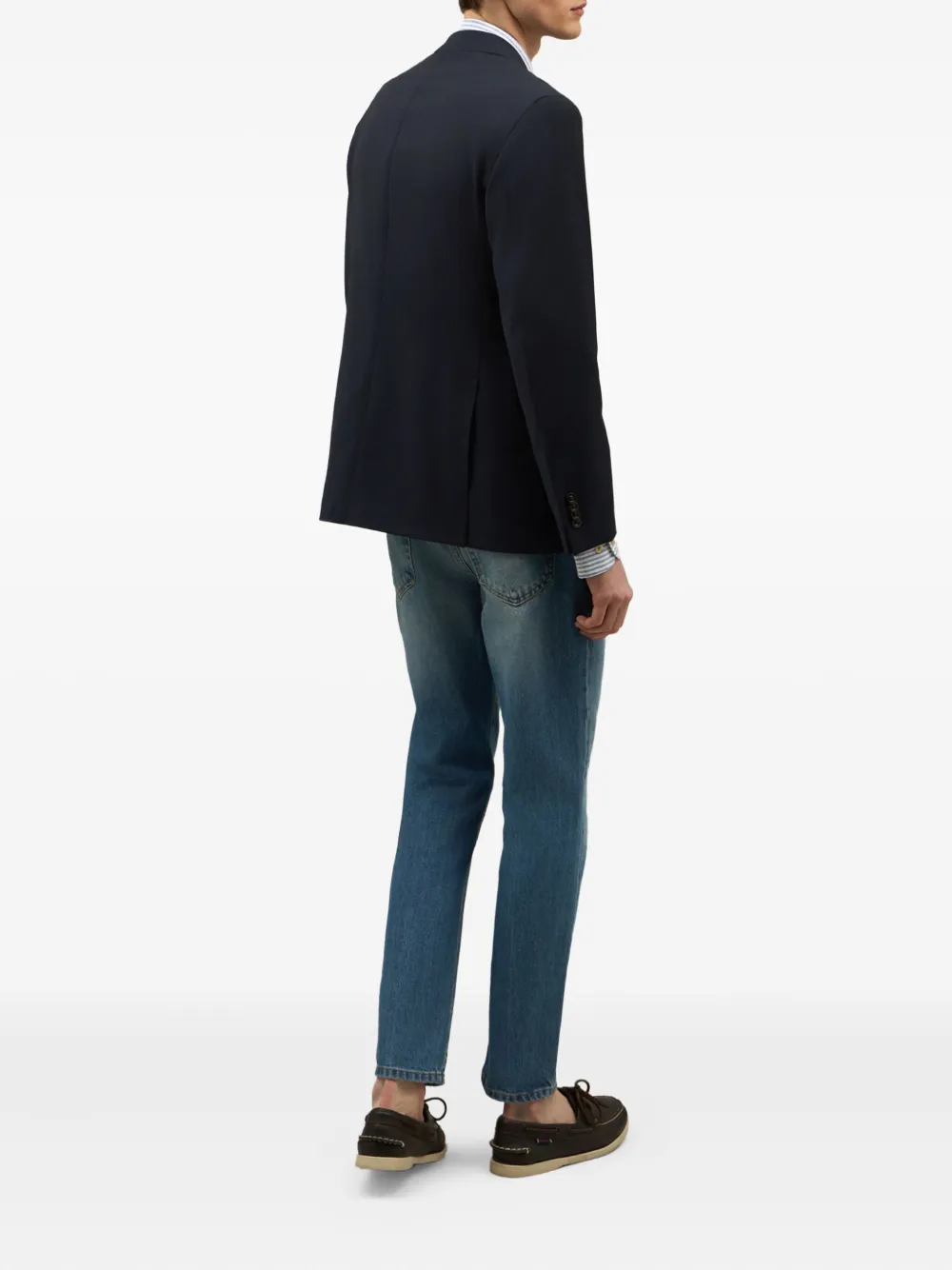 Shop Boglioli Single-breasted Blazer In Blau