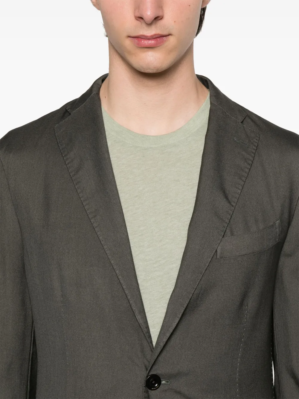 Boglioli Blazer met enkele rij knopen Groen