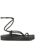 Ba&Sh Cesaria lace-up platform sandals - Black