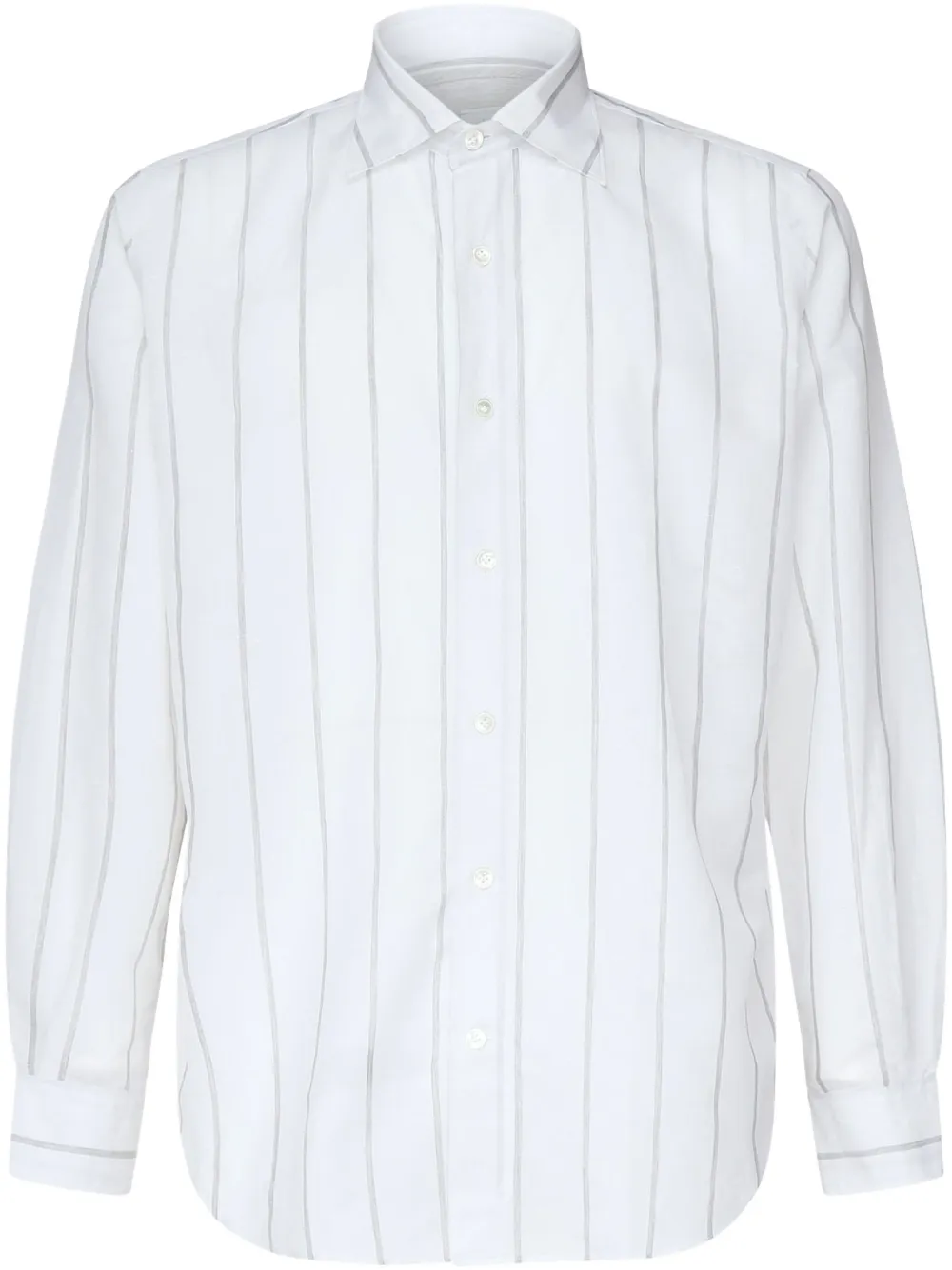 Eleventy camisa con rayas diplomáticas estampadas | blanco | Image 1