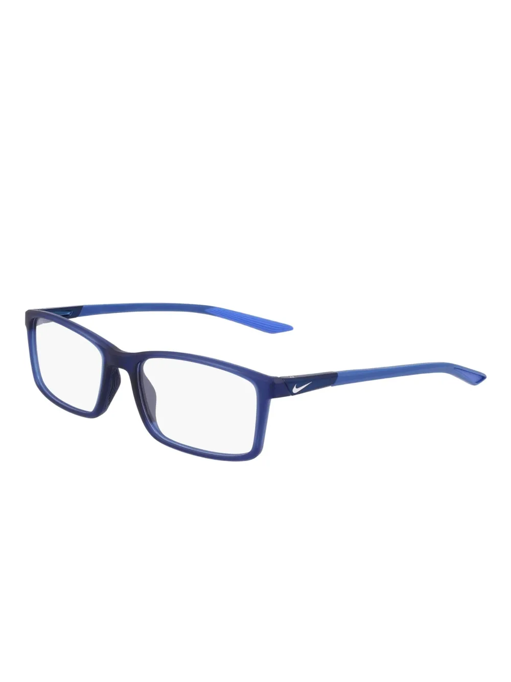 Nike 7287 bril met rechthoekig montuur Blauw