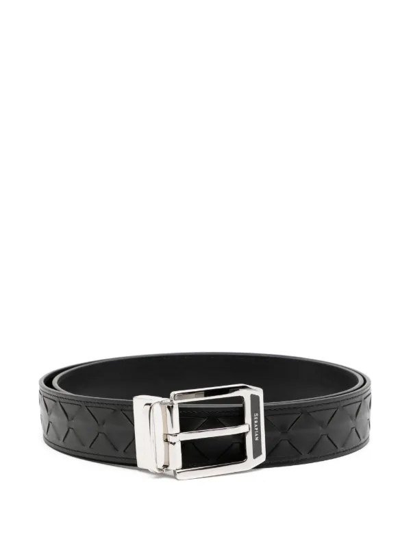 Serapian Mosaico Belt in Black