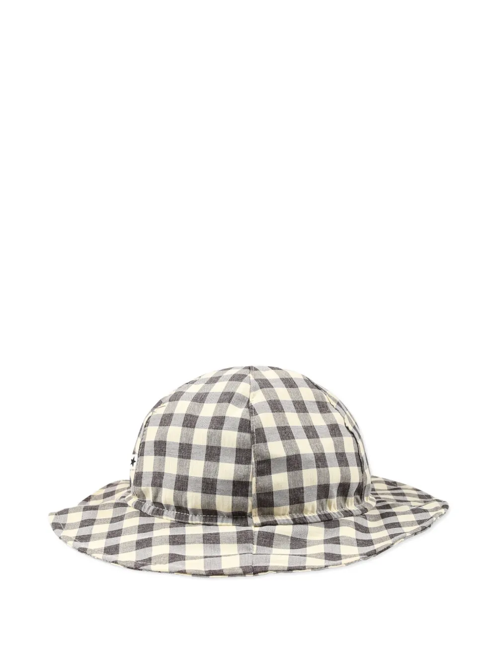 Molo checked sun hat | Grey | Image 1