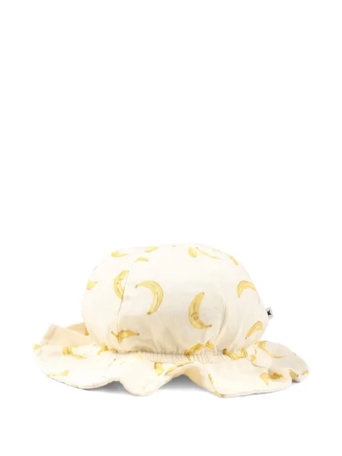 Molo sombrero de verano con plátanos estampados