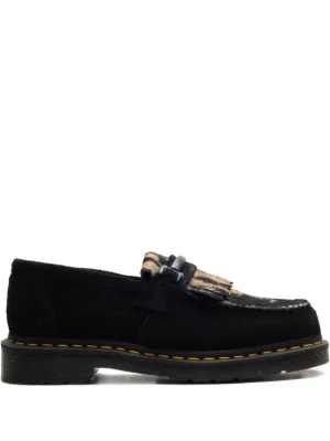 Dr. Martens Adrian Quad 55mm Leather Loafers | Black | FARFETCH IN
