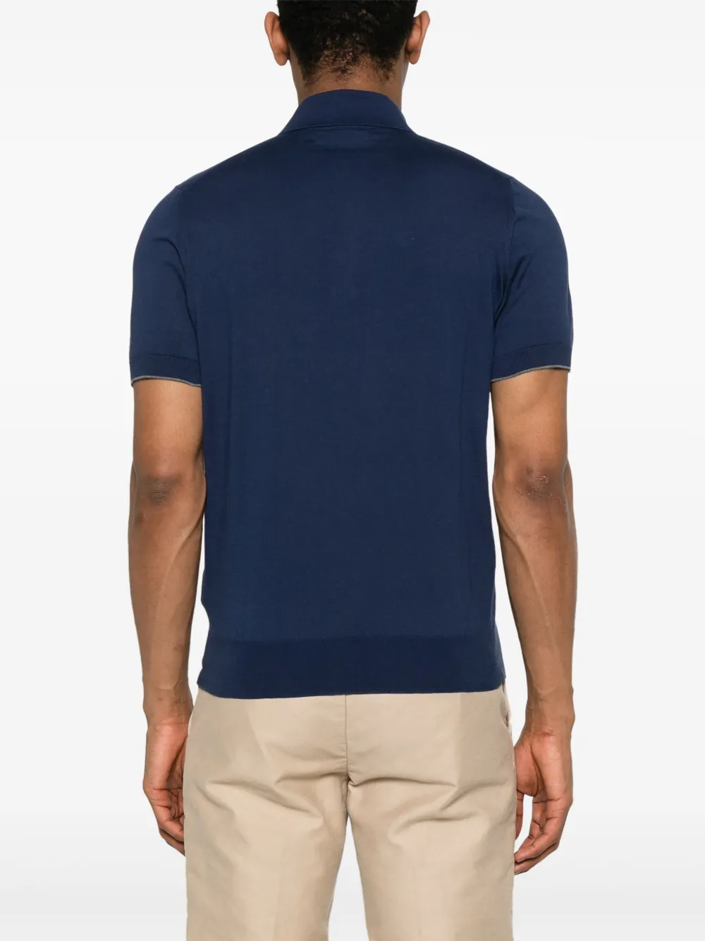 Brunello Cucinelli Katoenen poloshirt Blauw