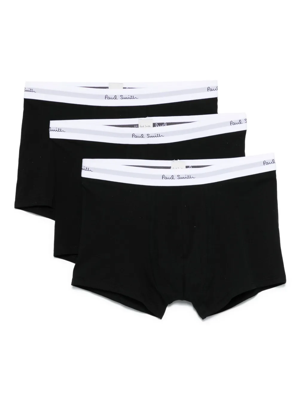 Paul Smith Drie low waist boxershorts Zwart