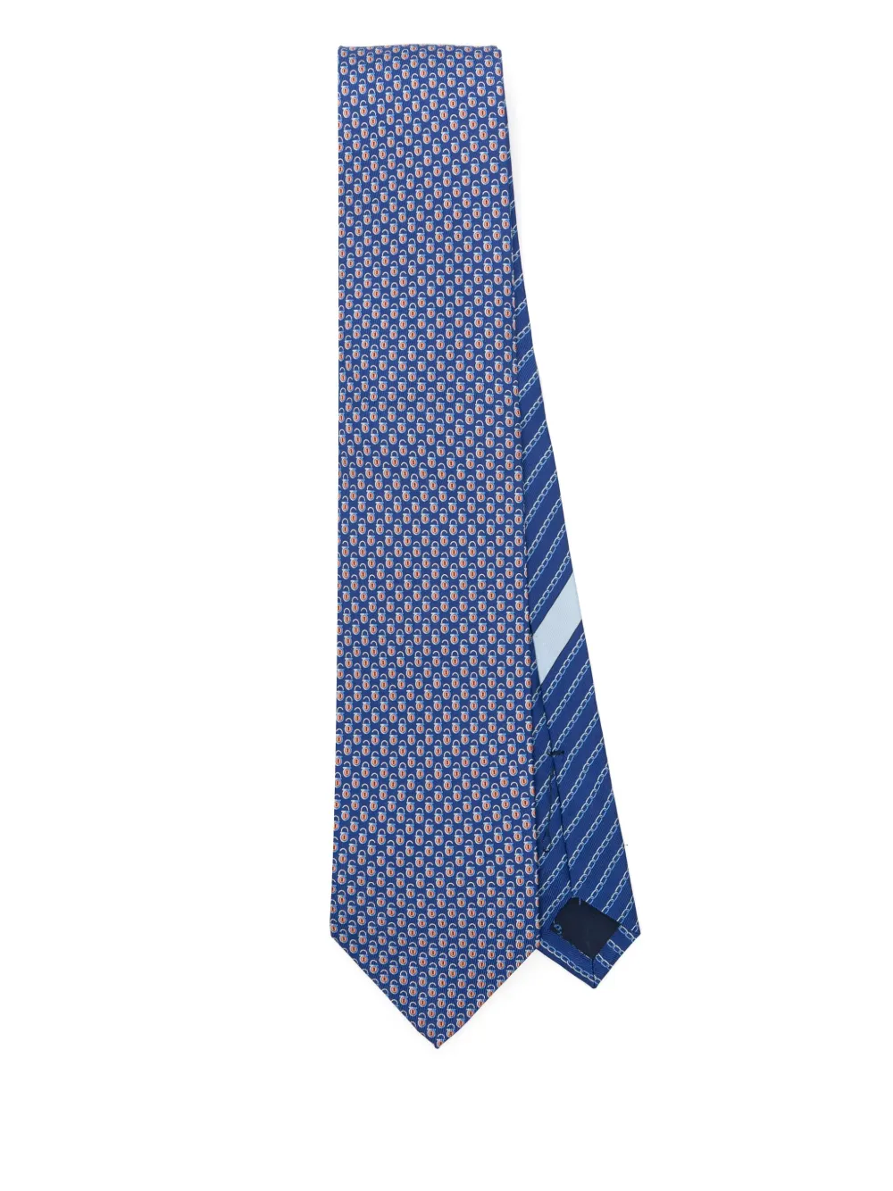 Ferragamo locker-print tie | Blue | Image 1