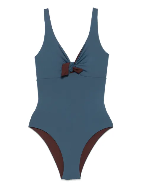 Fisico draped-detailing swimsuit