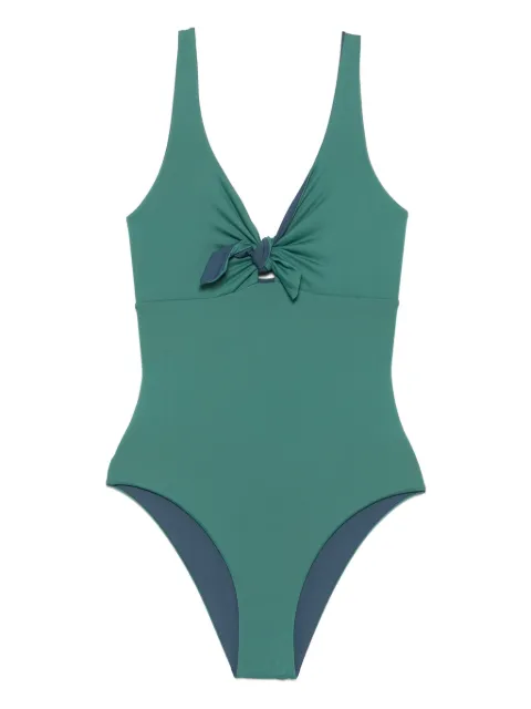 Fisico draped-detailed swimsuit