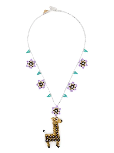 Forte Forte giraffe-pendant necklace