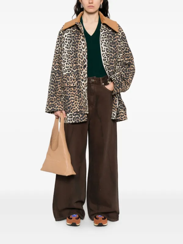 GANNI wide-leg Jeans | Brown | FARFETCH GANNI wide-leg Jeans | Brown | FARFETCH