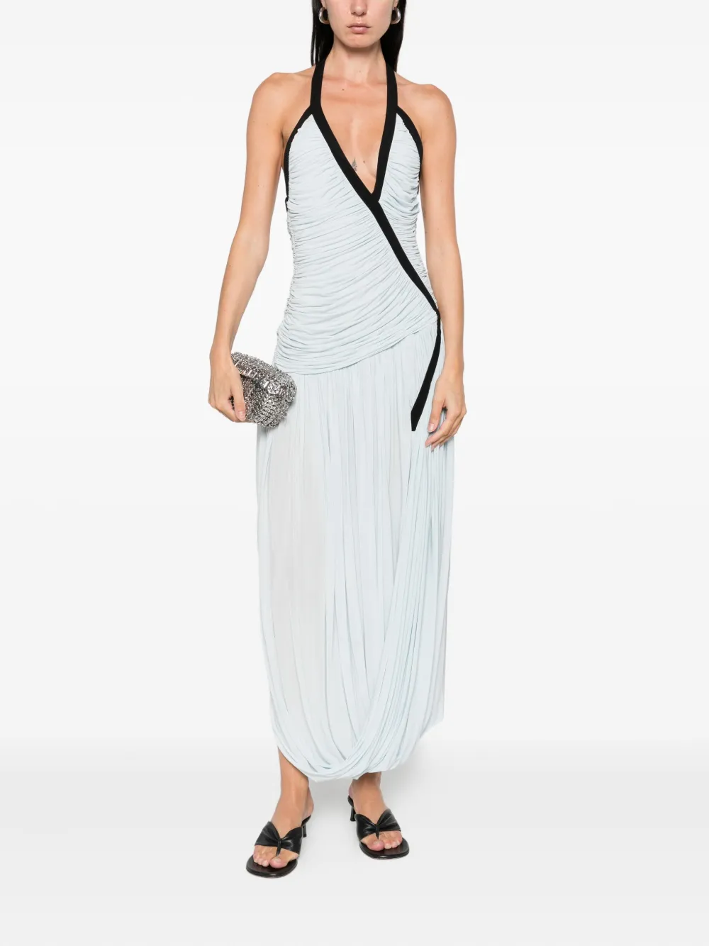 Christopher Esber sleeveless jersey dress Blauw
