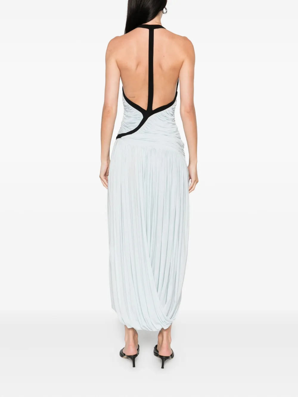 Christopher Esber sleeveless jersey dress Blauw