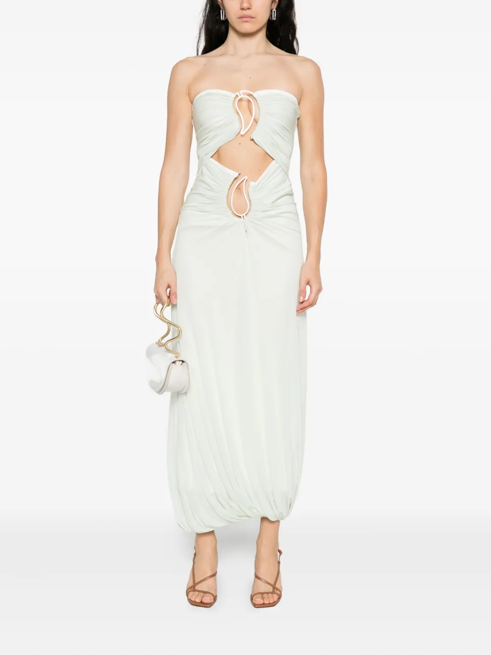 Christopher Esber paisley-ring dress - Verde