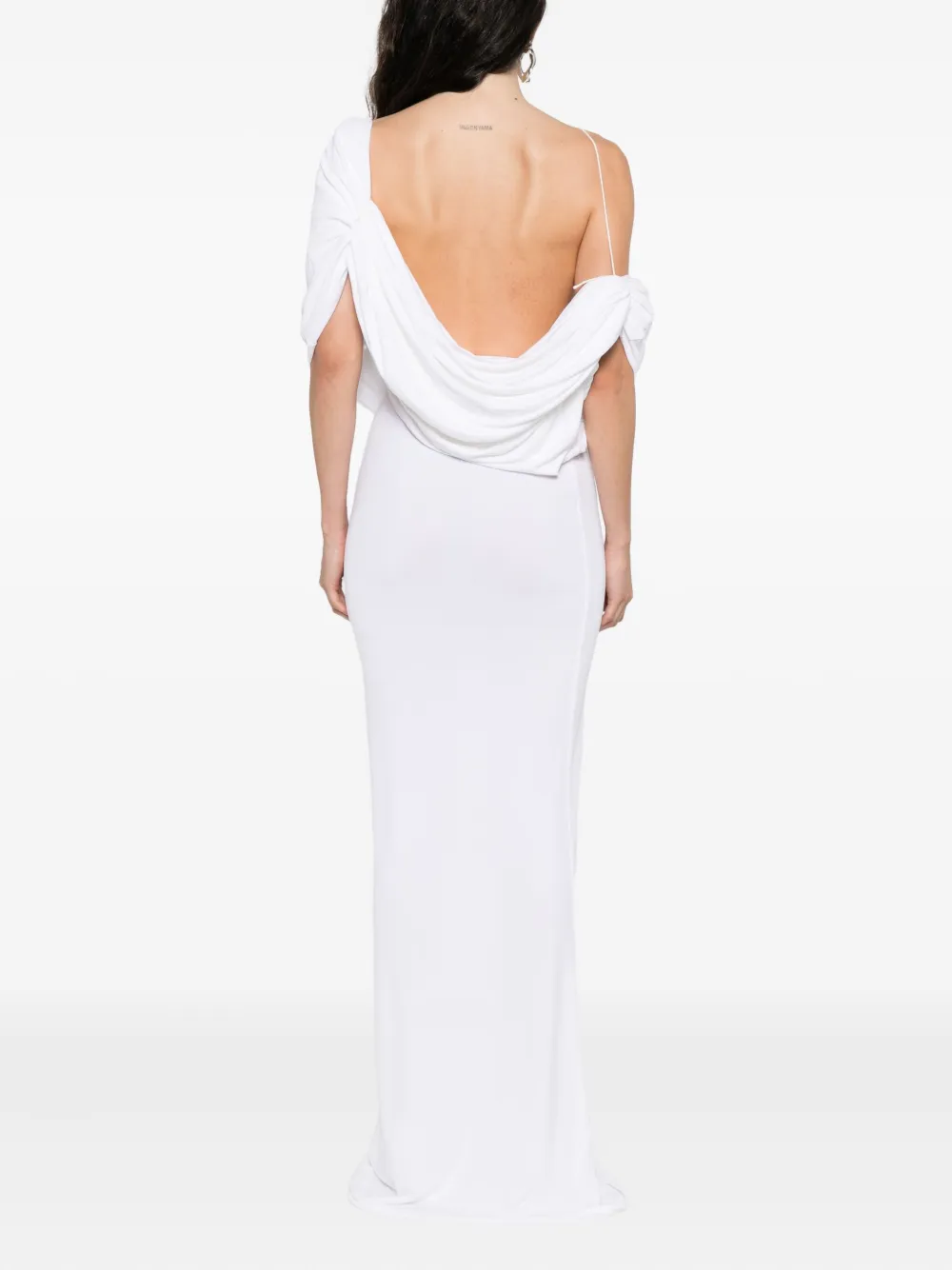 Christopher Esber Aiba draped maxi dress Wit