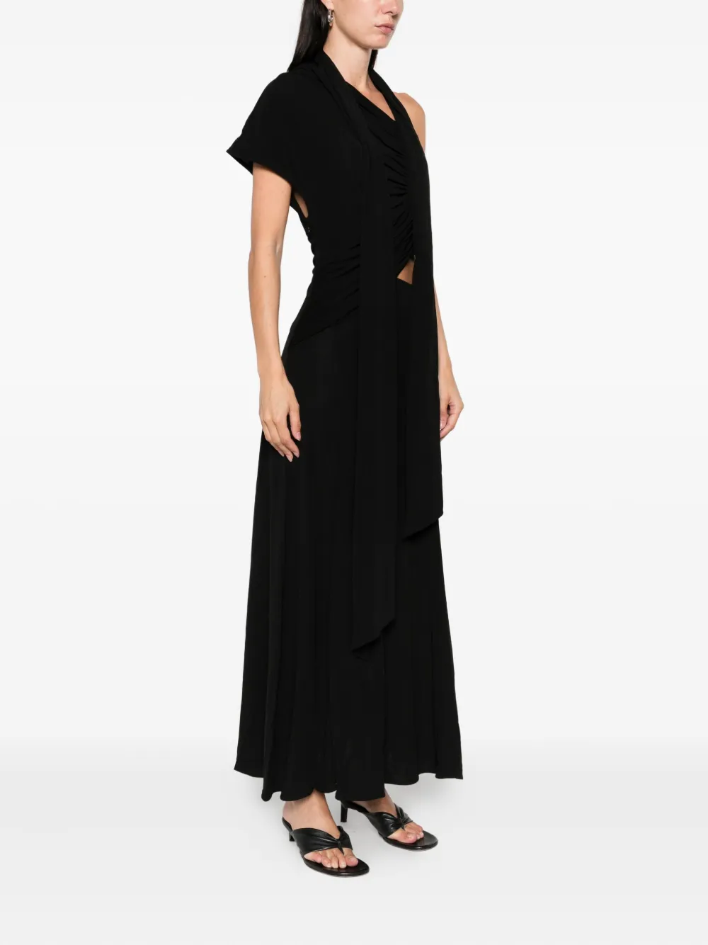 Christopher Esber Vienna jersey dress Zwart