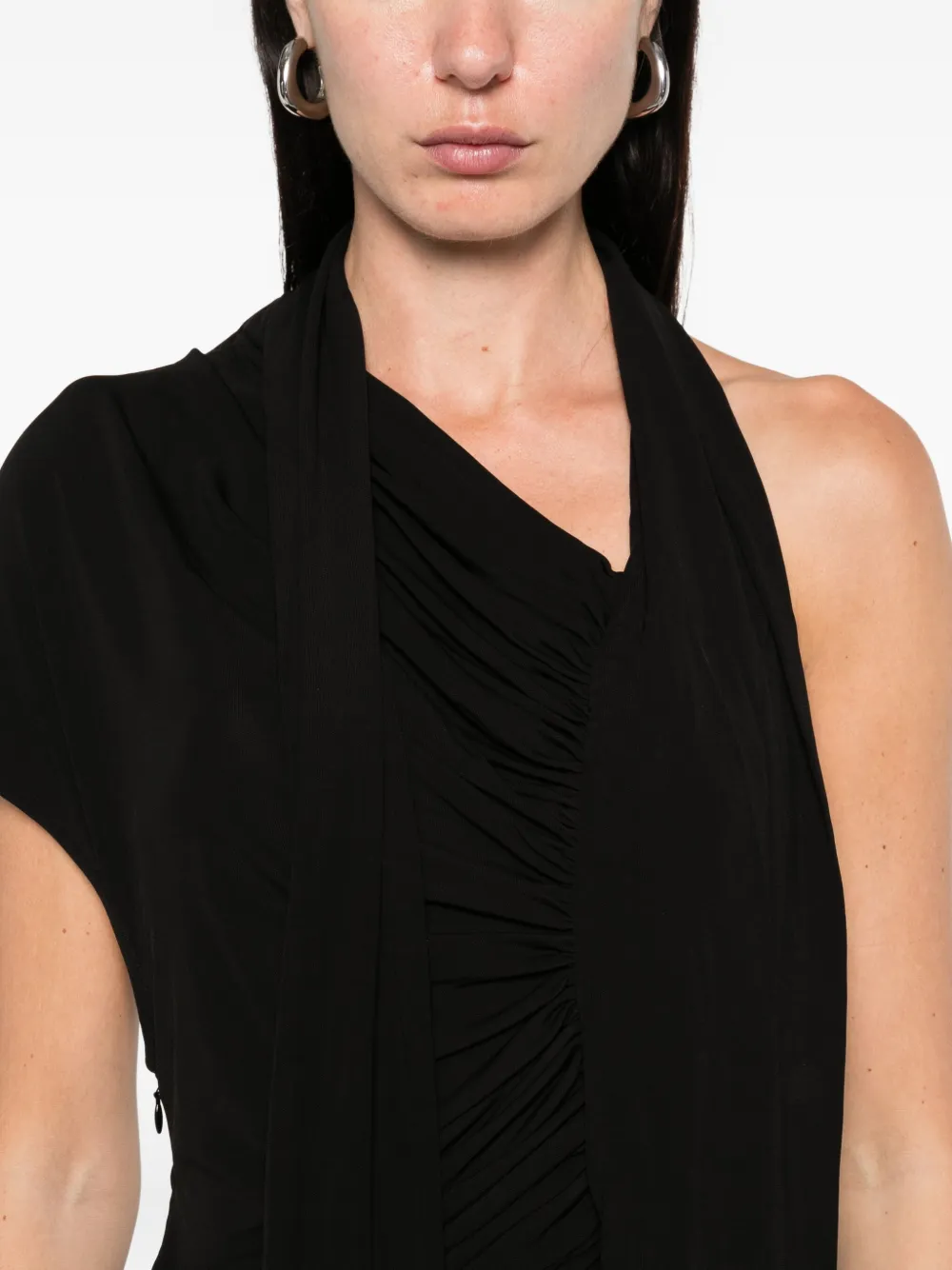 Christopher Esber Vienna jersey dress Zwart