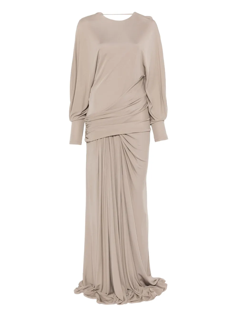 Christopher Esber draped jersey dress Grijs