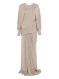 Christopher Esber draped jersey dress - Grey