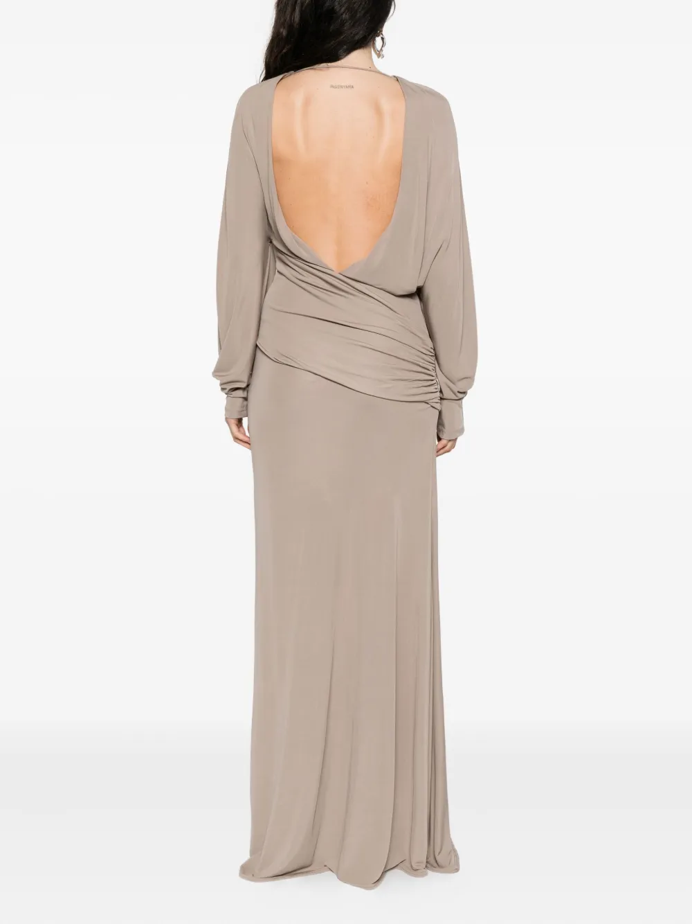 Christopher Esber draped jersey dress Grijs