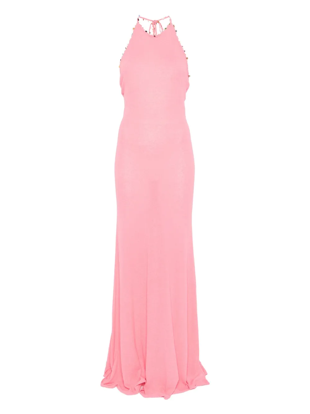 Christopher Esber embellished halterneck dress Roze