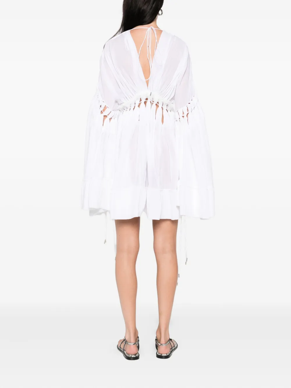 Christopher Esber cotton-blend dress Wit