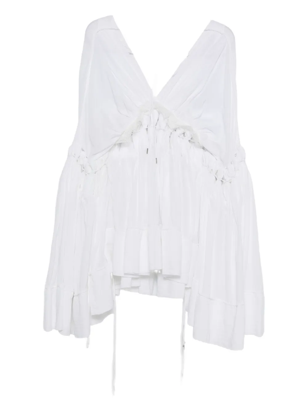 Christopher Esber cotton-blend dress - ホワイト Christopher Esber cotton-blend dress - ホワイト
