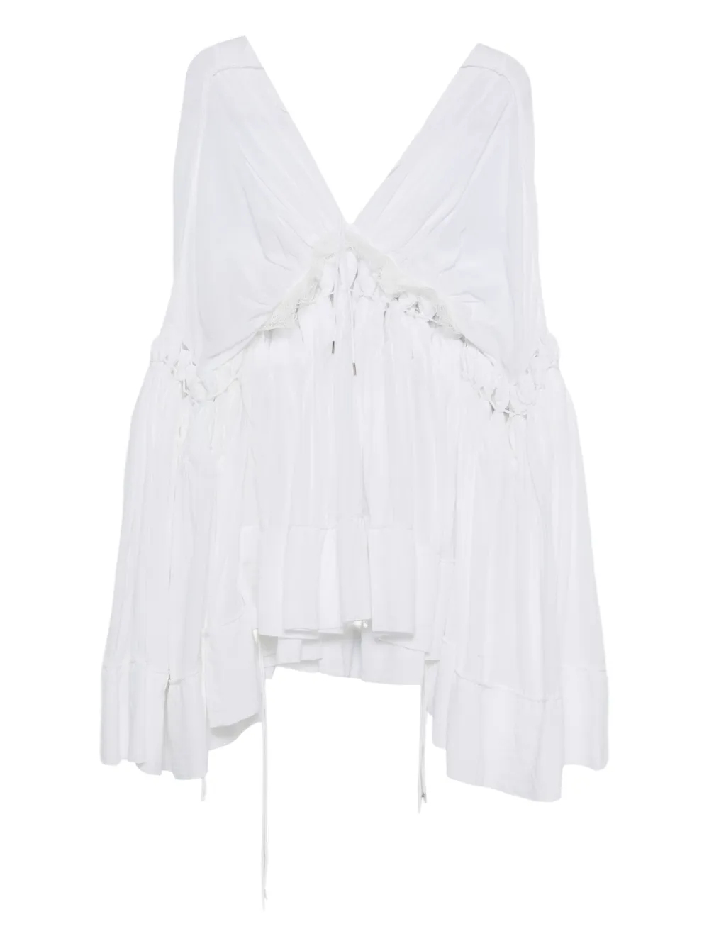 Christopher Esber cotton-blend dress Wit