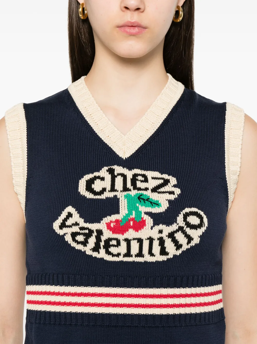 Valentino Garavani Chez gilet Blauw