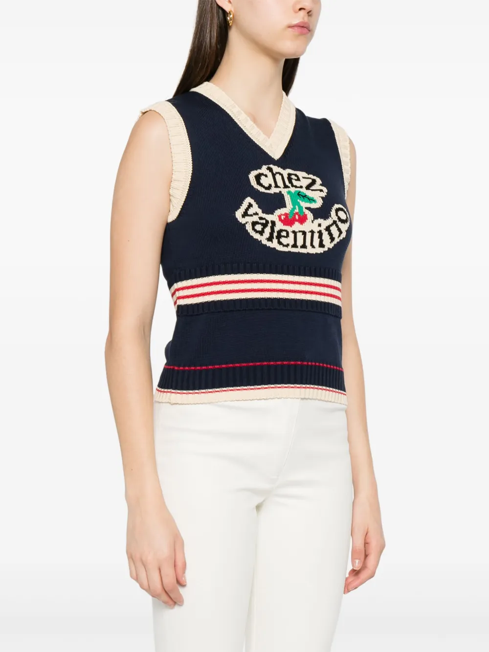 Valentino Garavani Chez gilet Blauw