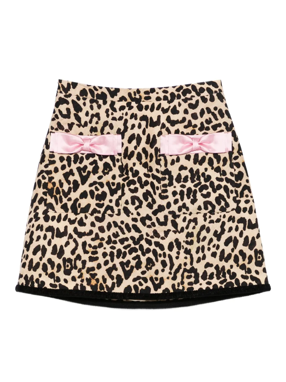 Valentino Garavani Animalier bow-detail mini skirt | Neutrals | Image 1