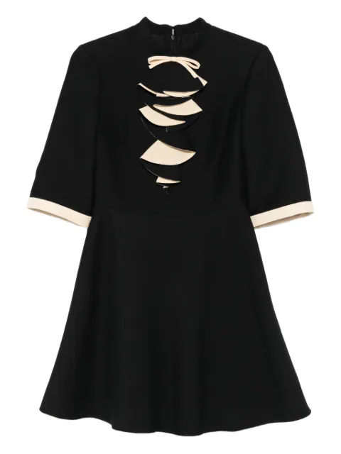 Valentino Garavani bow-detailed ruffled mini dress