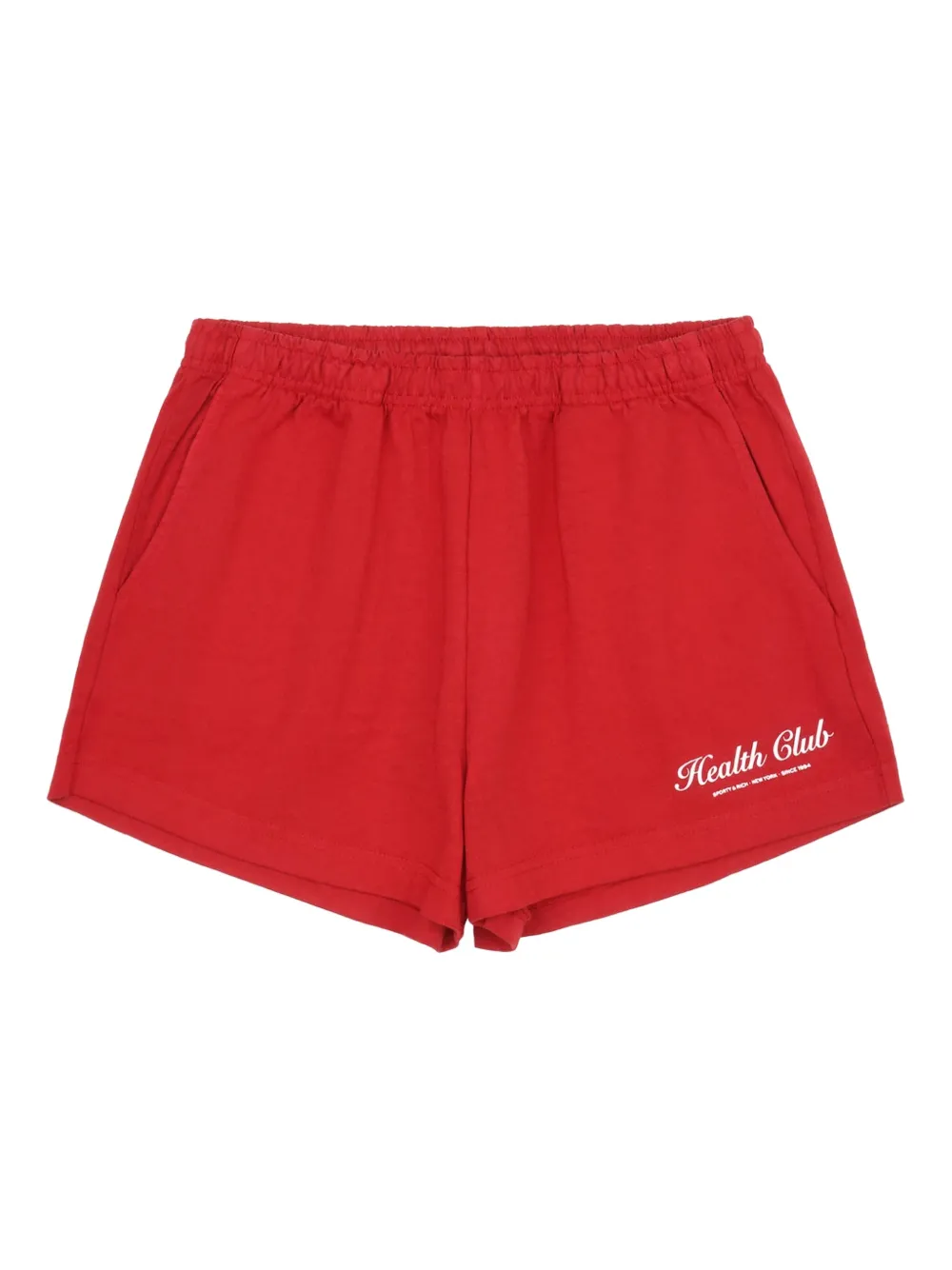 Sporty & Rich cotton shorts Rood