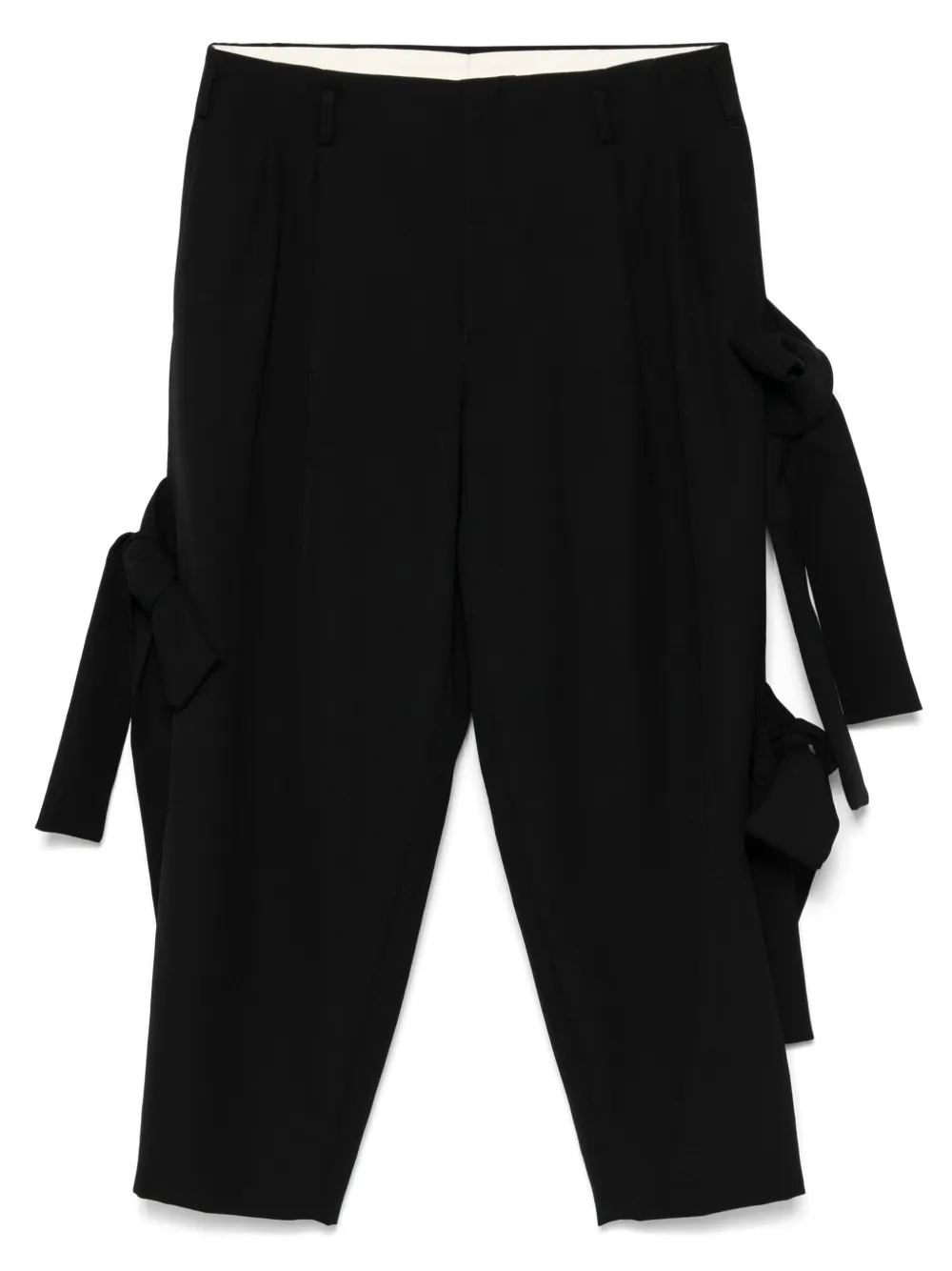 Comme des Garçons Homme Plus Broek met geknoopt detail Zwart